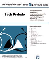 Bach Prelude Concert Band sheet music cover